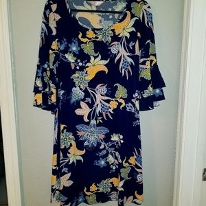 Flower print dress
